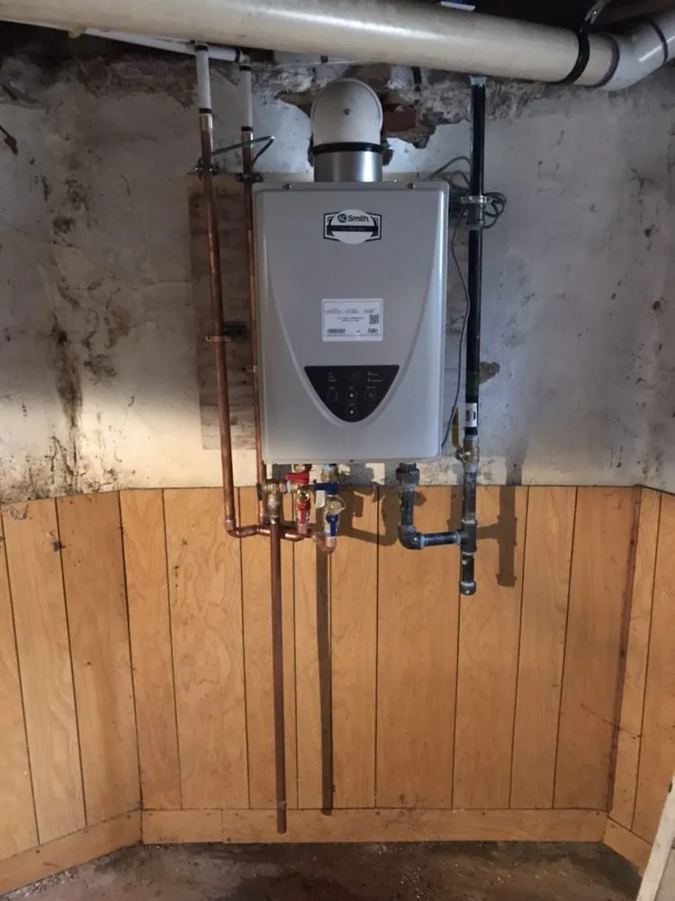 Slide of J P Tracy plumbing