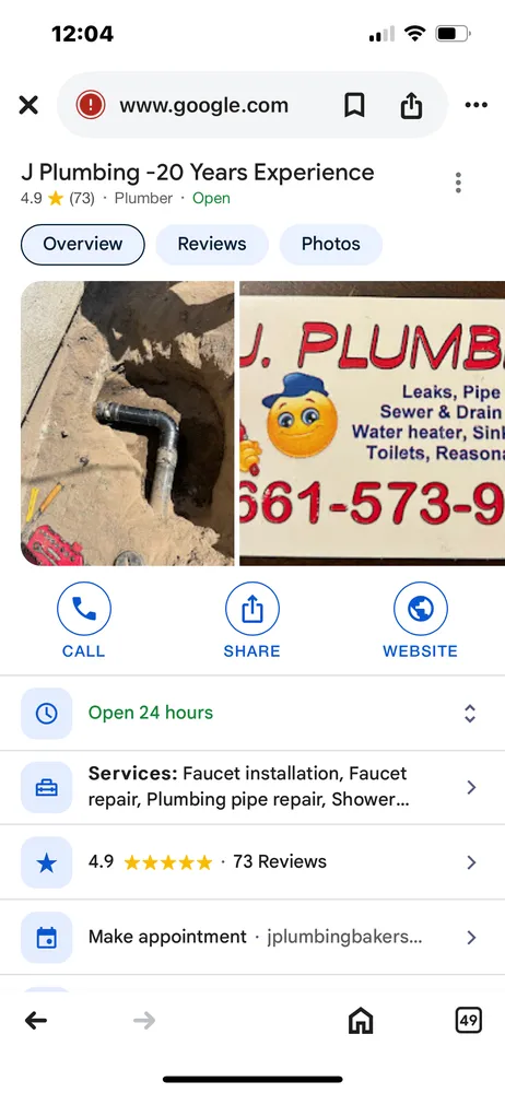Slide of J Plumbing