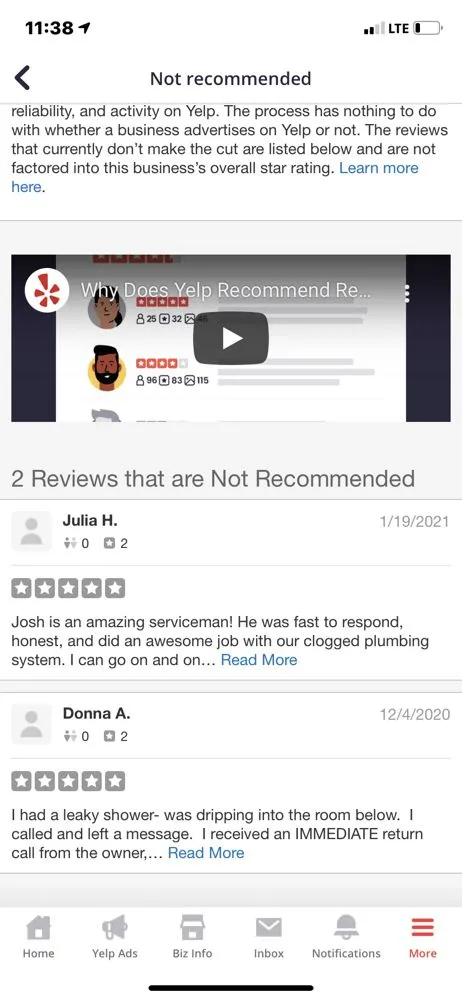 Slide of J2 Plumbing Service