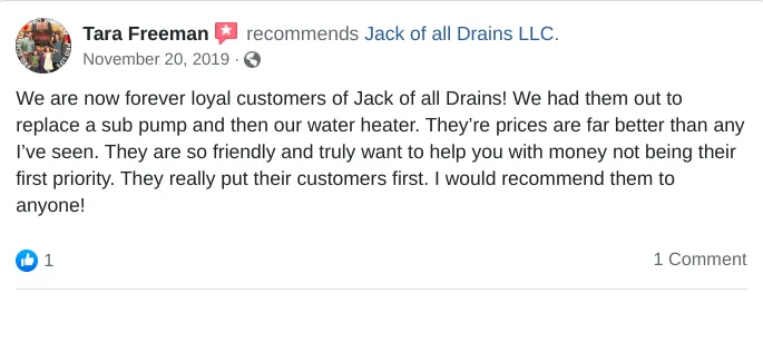 Slide of Jack of all Drains