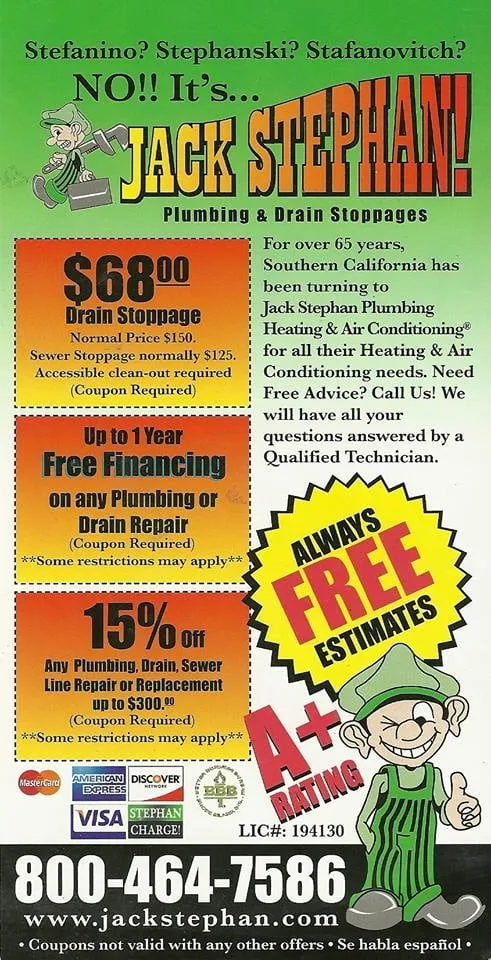 Slide of Jack Stephan Emergency Plumbing Drain & Sewer