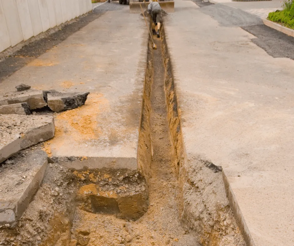 Slide of Jacksonville French Drain Installation