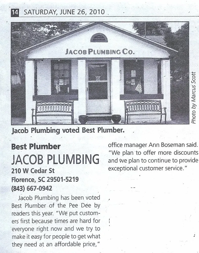 Slide of Jacob Plumbing