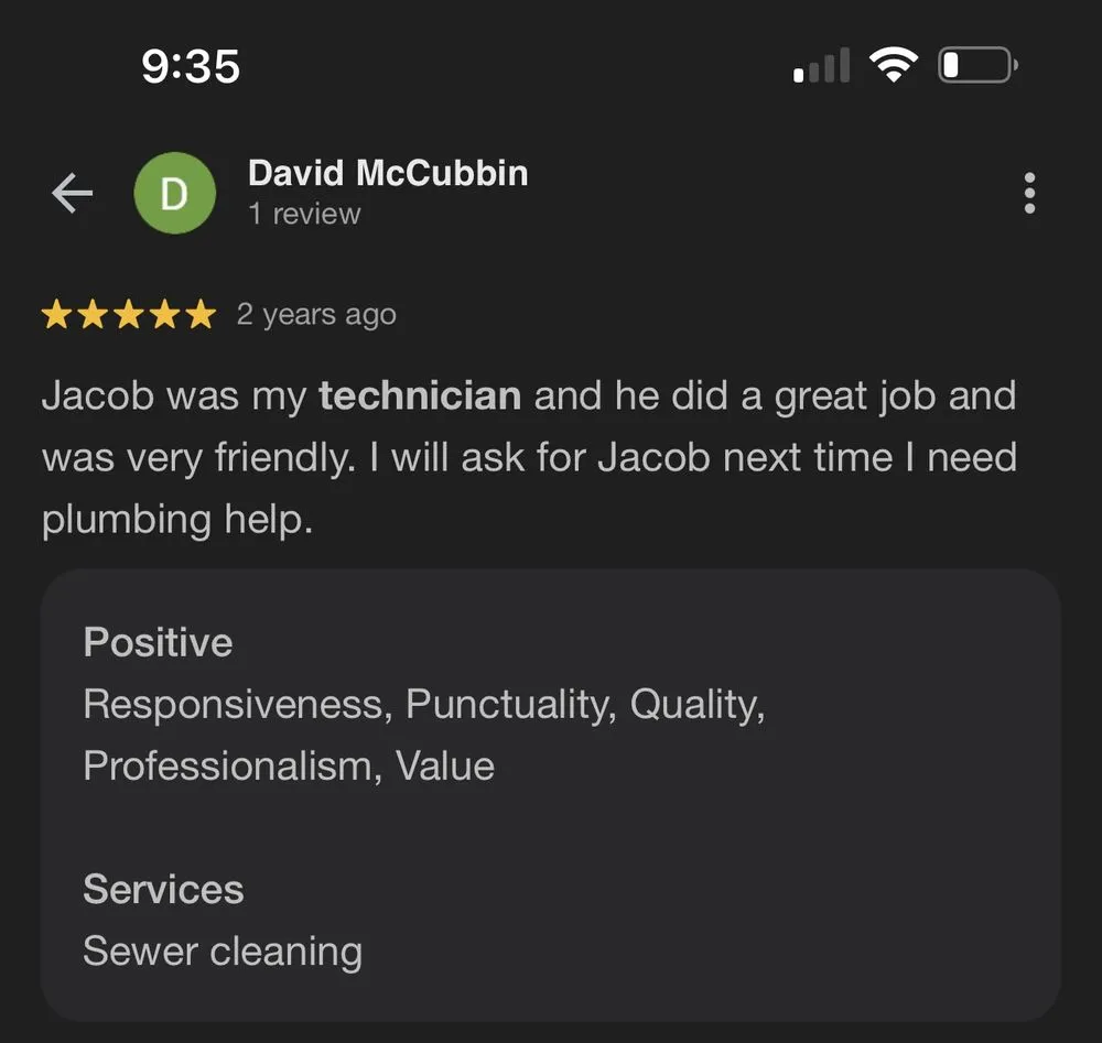 Slide of Jacob the Plumber