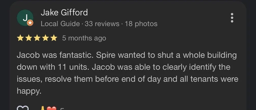 Slide of Jacob the Plumber