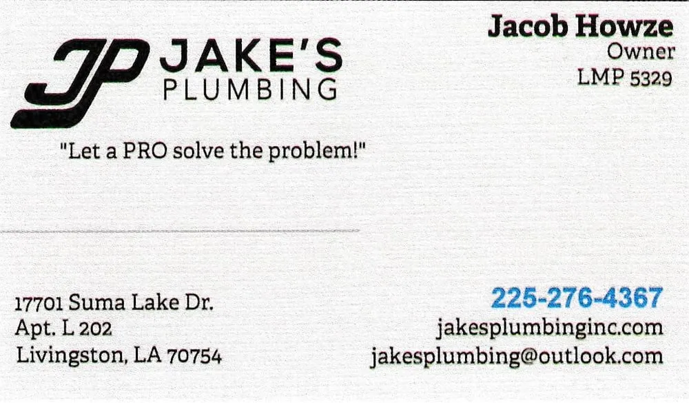 Slide of Jake's Plumbing