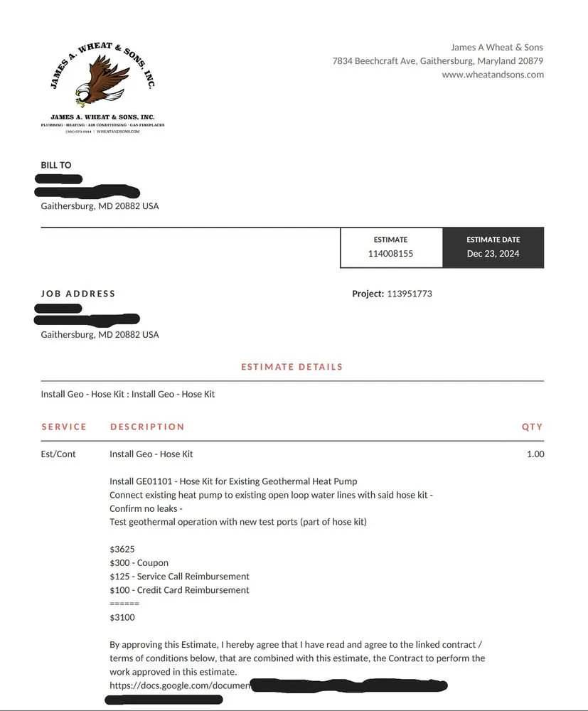 Slide of James A Wheat & Sons