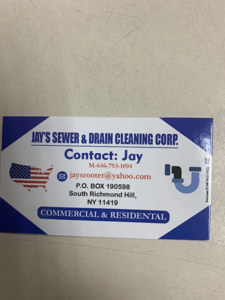 Slide of Jay's Sewer & Drain Cleaning Corp.