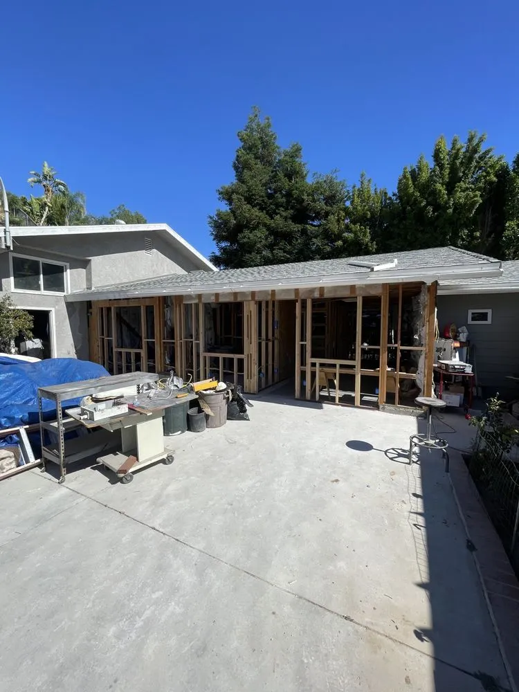 Slide of JDN construction and plumbing