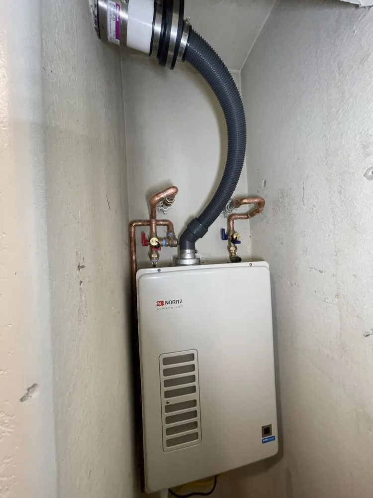 Slide of JDN construction and plumbing