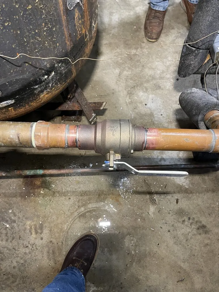 Slide of JDN construction and plumbing