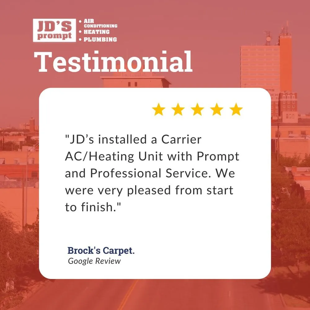 Slide of JD's Prompt Plumbing Heating & Air Conditioning