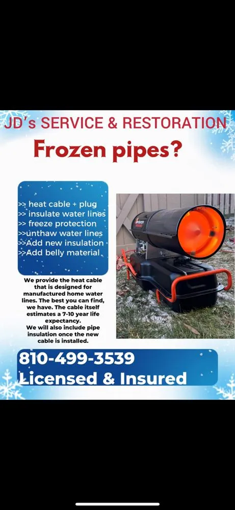 Expert emergency plumbing service in Wixom, MI - JD's Service & Restoration