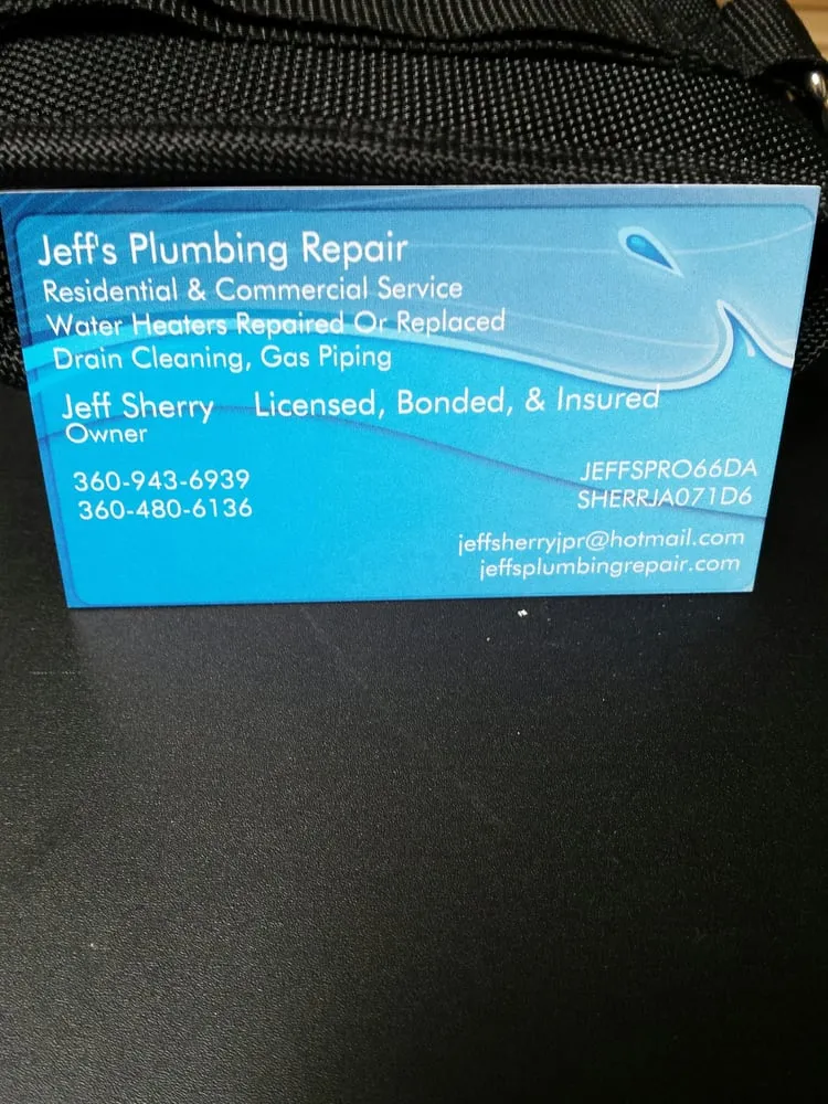 Slide of Jeff's Plumbing Repair