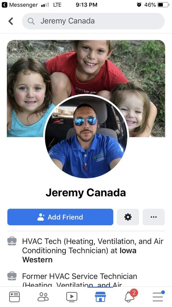 Slide of Jeremy Canada -AC Furnace Pluming Service