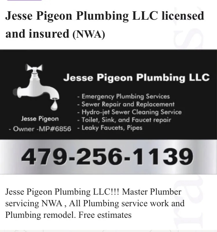 Slide of Jesse Pigeon Plumbing
