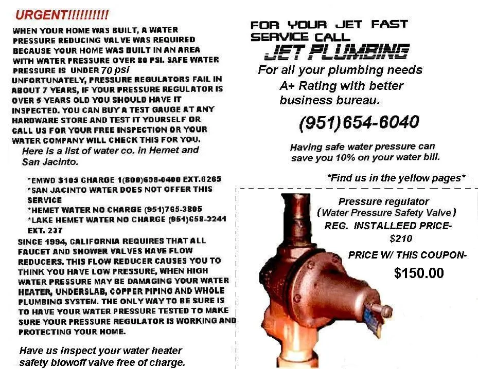 Slide of Jet Plumbing