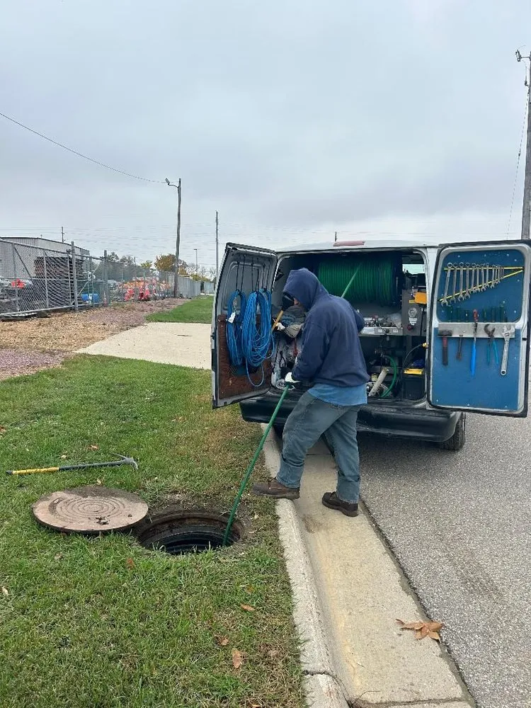 Slide of Jetter Clean