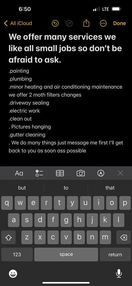 Slide of J&G Handyman Service