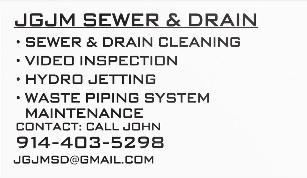 Slide of JGJM Sewer & Drain