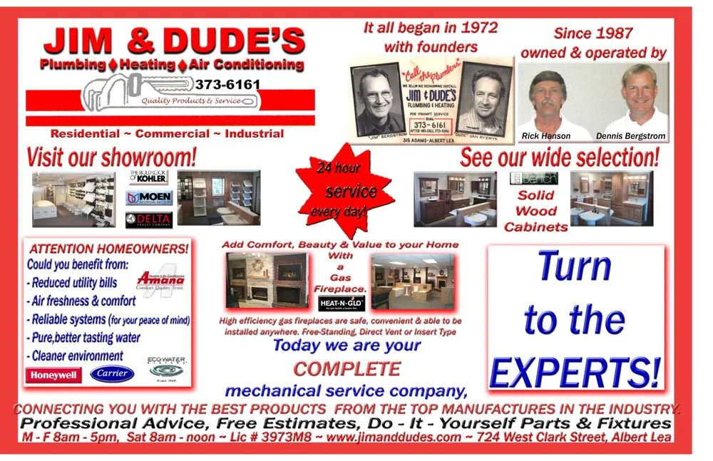Slide of Jim & Dude's Plumbing Heating & Air Conditioning