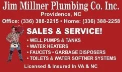 Affordable pipe repair for homes in Providence, NC by Jim Millner Plumbimg