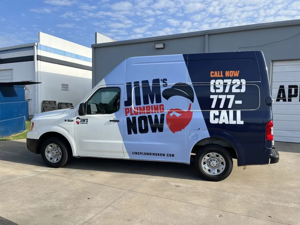 Slide of Jim's Plumbing Now