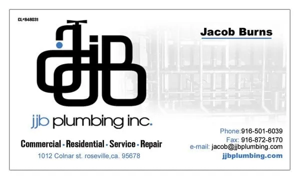 Slide of JJB Plumbing