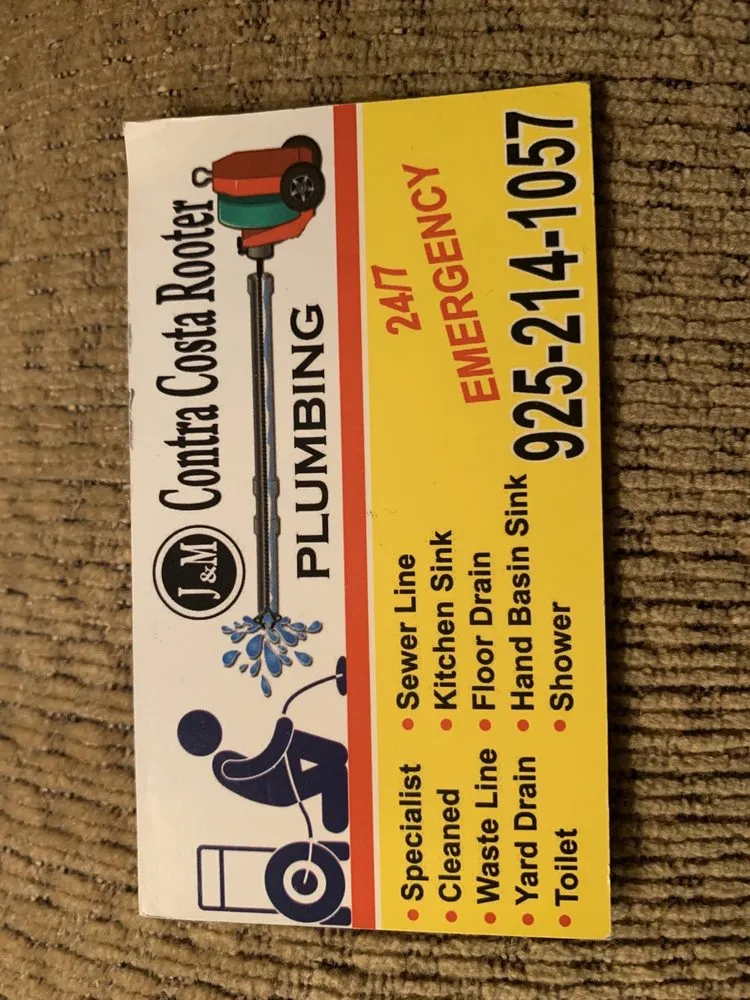 Quality emergency plumbing for homes in Concord, CA by J&M Contra Costa Rooter