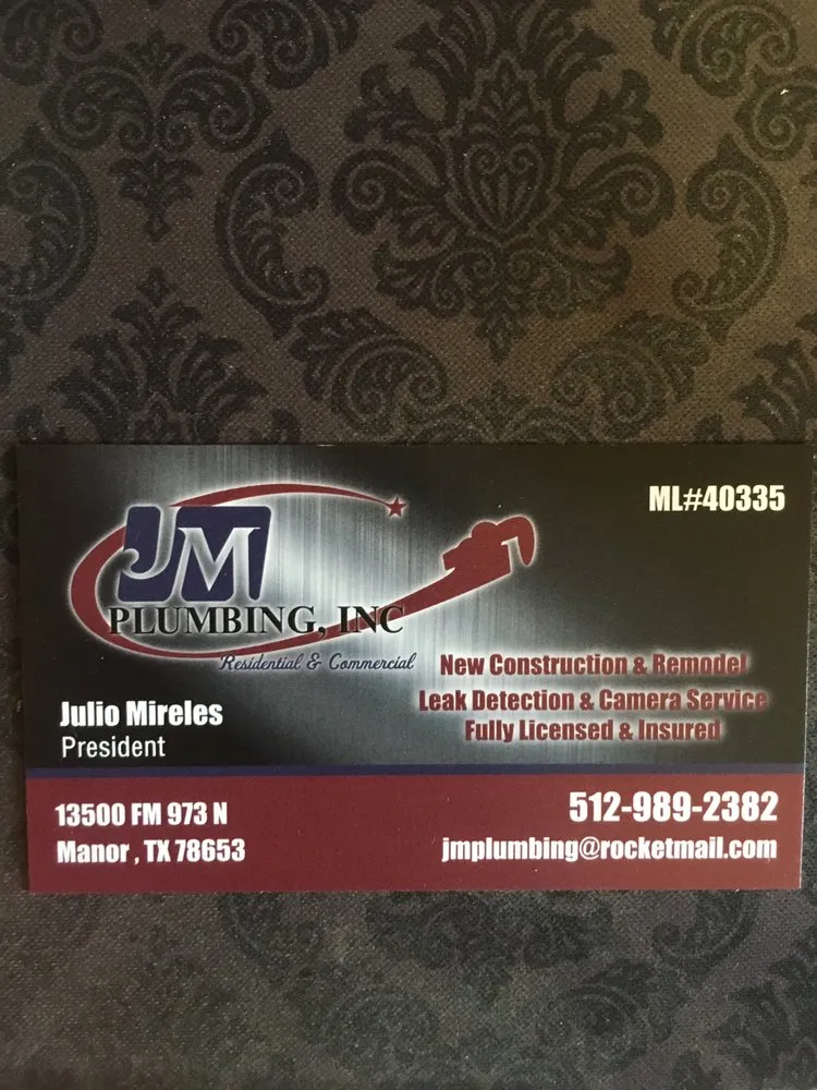 Slide of JM Plumbing