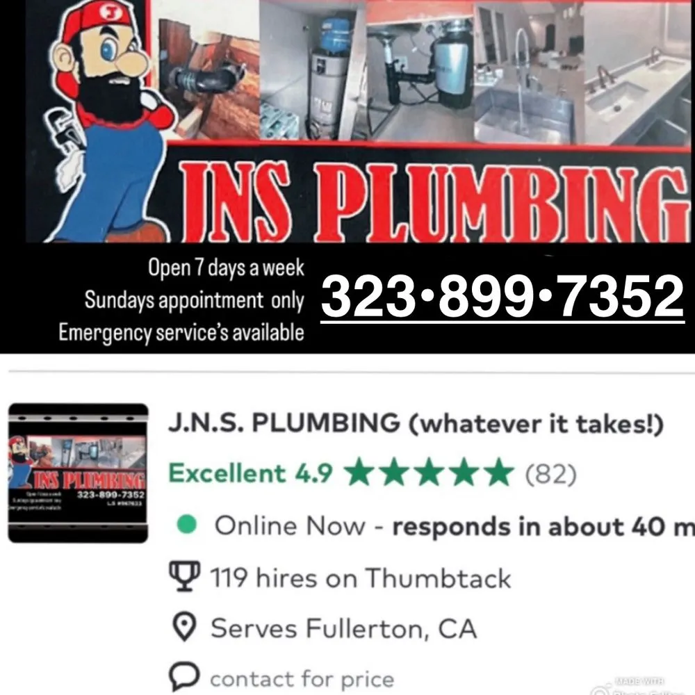 Slide of JNS Plumbing