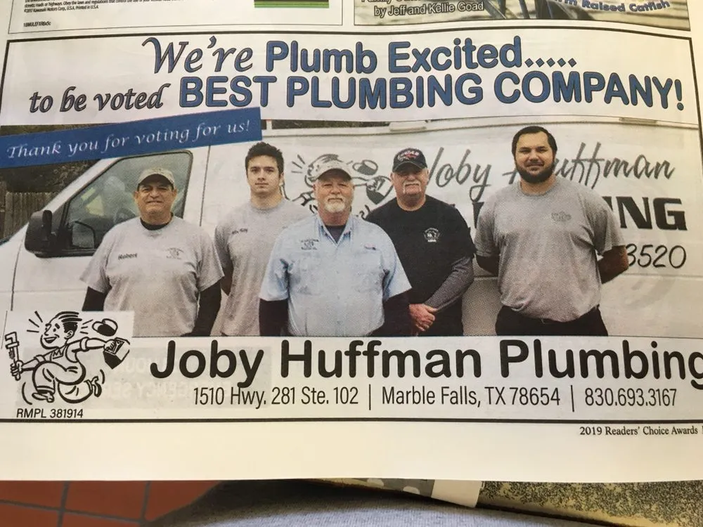 Slide of Joby Huffman Plumbing