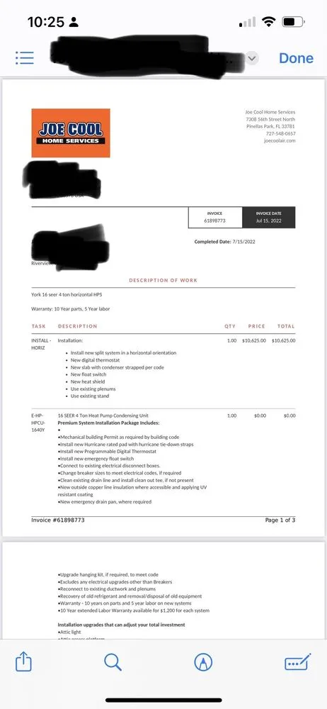 Slide of Joe Cool Home Services