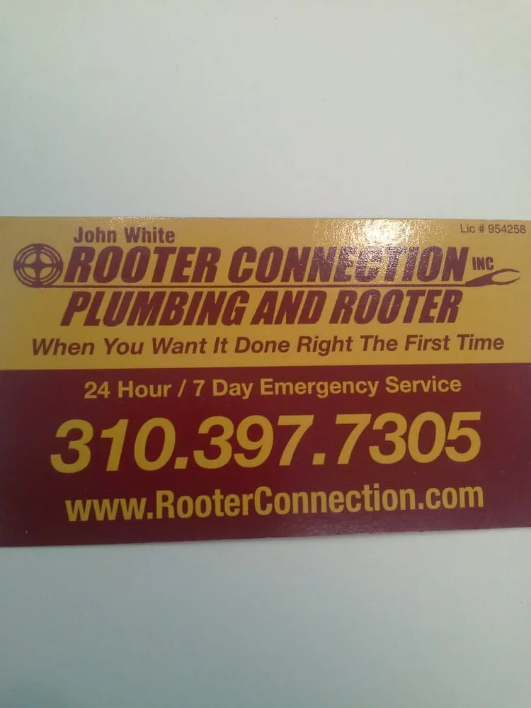 Slide of John White's Rooter Connection