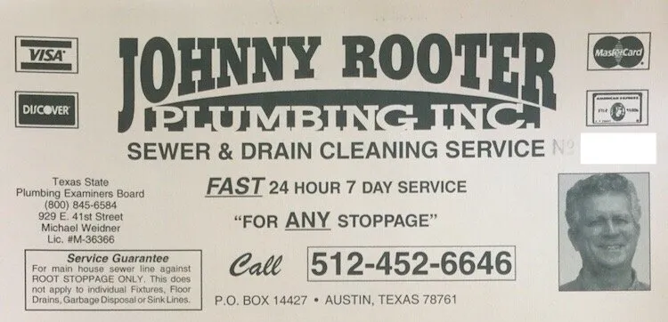 Slide of Johnny Rooter Plumbing