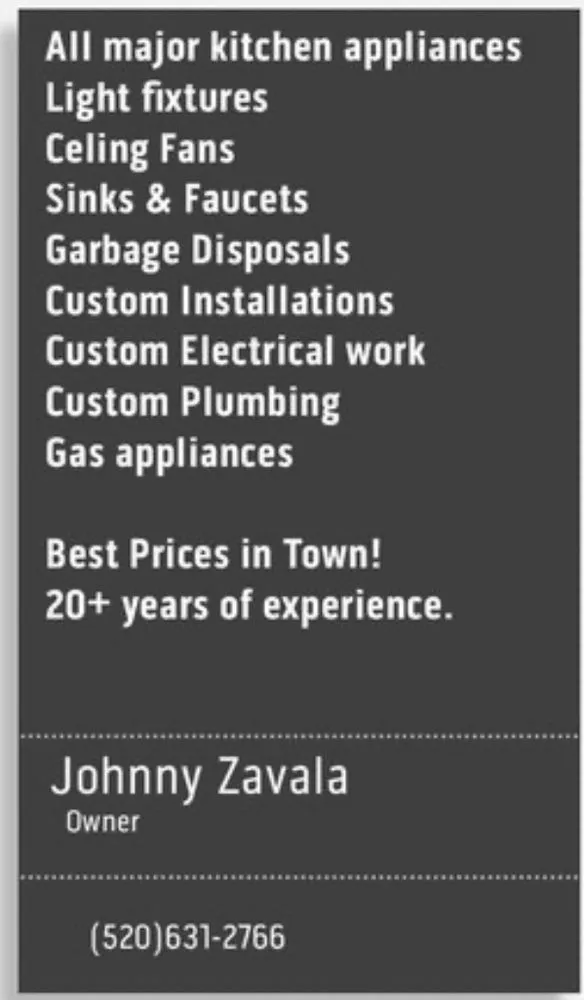 Slide of Johnny’s Appliance Installation & Services