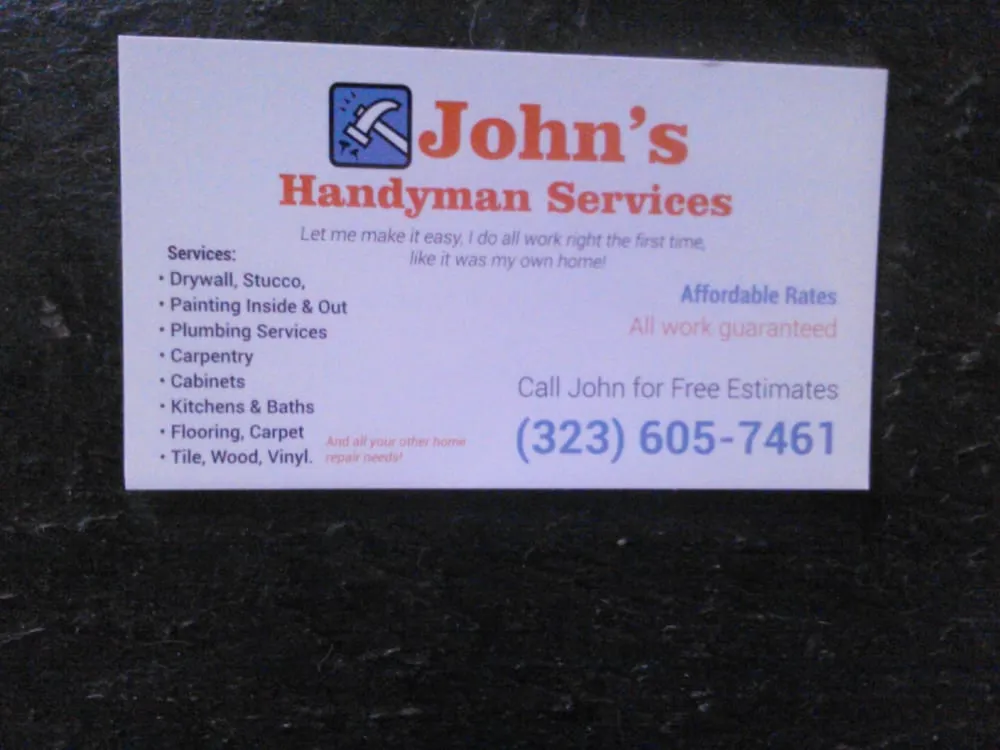 Slide of John's Handyman Services