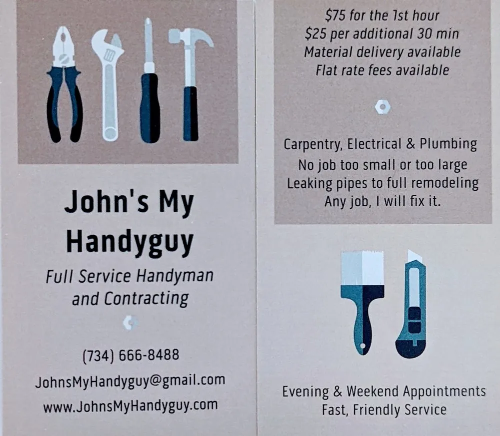 Slide of John's My Handyguy