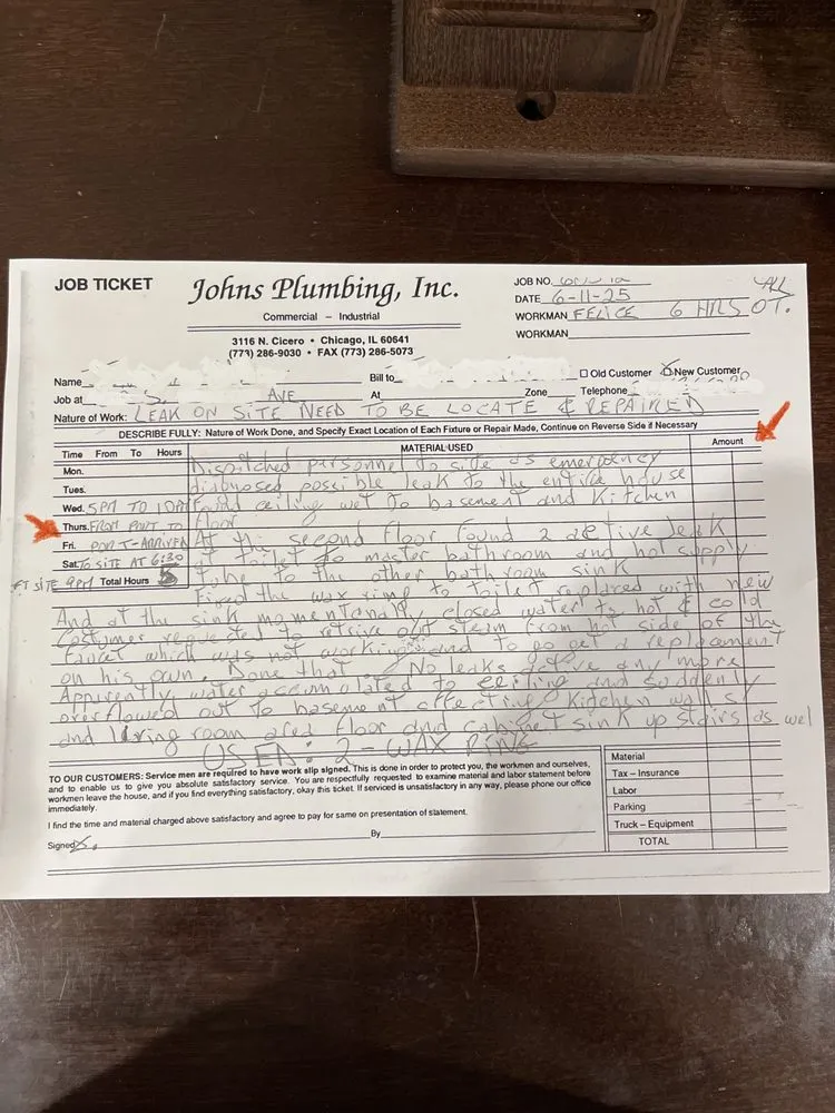 Slide of John's Plumbing