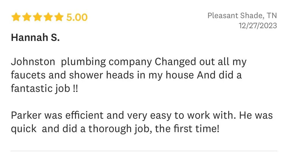 Expert plumbing repair for homes in Riddleton, TN by Johnston Plumbing