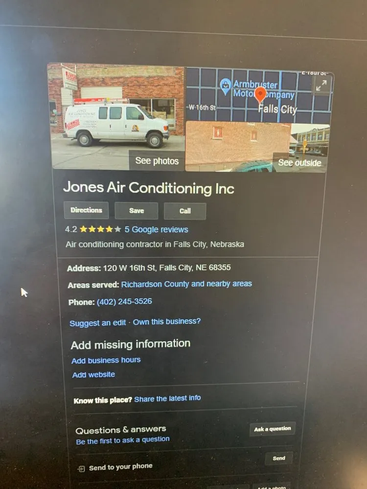 Slide of Jones Air Conditioning