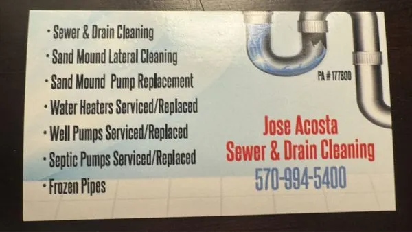 Jose Acosta Sewer and Drain Cleaning