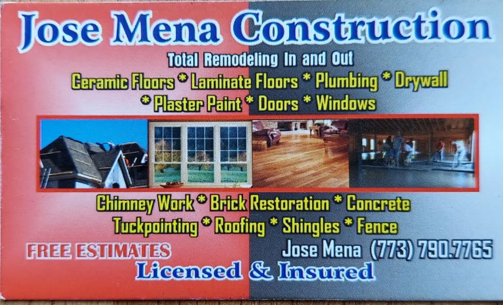 Slide of Jose Mena Construction