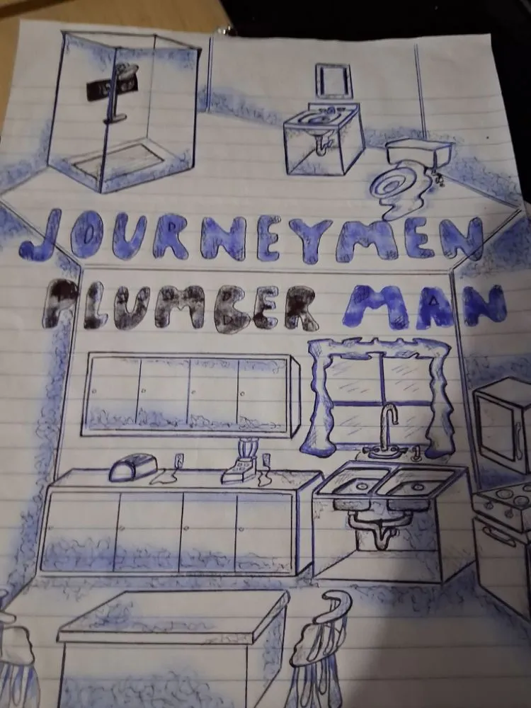 Slide of Journeyman plumber man