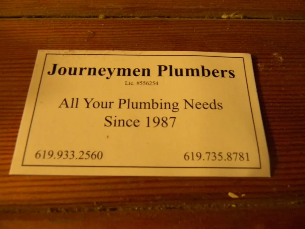 Slide of Journeymen Plumbers