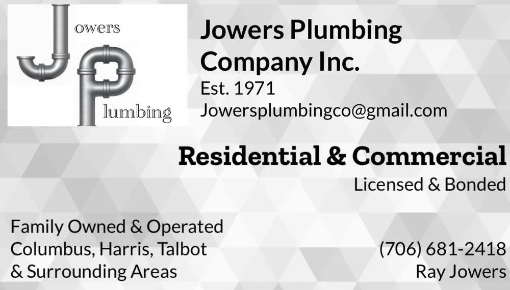 Emergency pipe repair experts serving Columbus, GA - Jowers Plumbing Company
