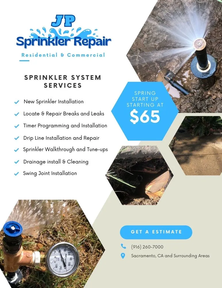 Slide of JP Sprinkler Repair