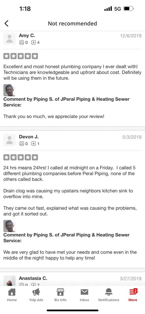 Professional pipe repair for homes in Brooklyn, NY by JPeral Piping & Heating Sewer Service
