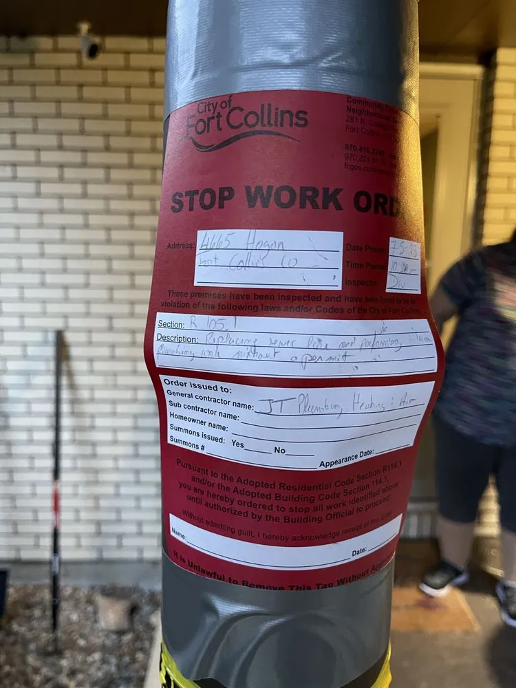 Slide of J.T. Plumbing Services