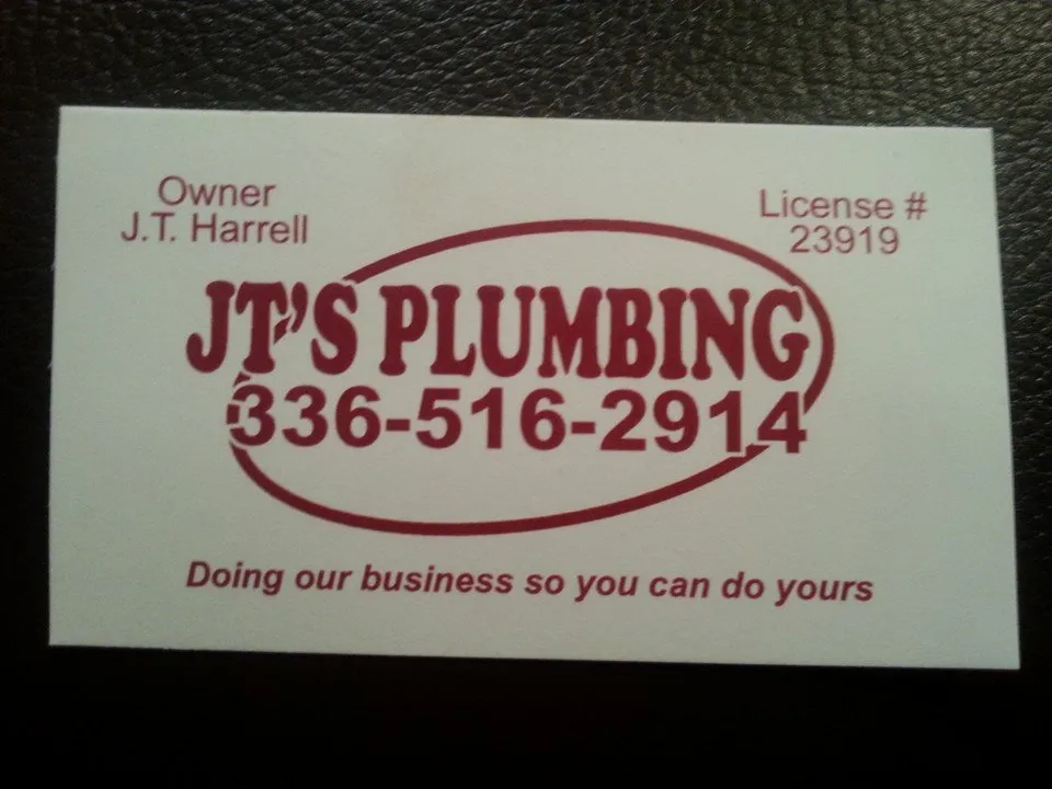 Slide of JT's Plumbing